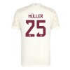 Maillot de Supporter FC Bayern Munich Muller 25 Champions League Troisième 2023-24 Pour Enfant